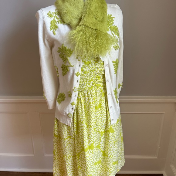 Nanette Lepore Ivory Hand Beaded Cardigan Sweater size Small - Picture 12 of 15